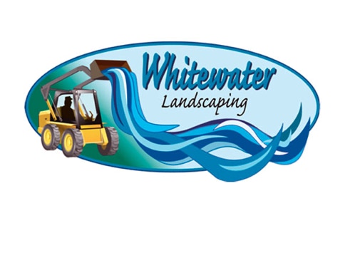 Whitewater Landscaping logo illustration.